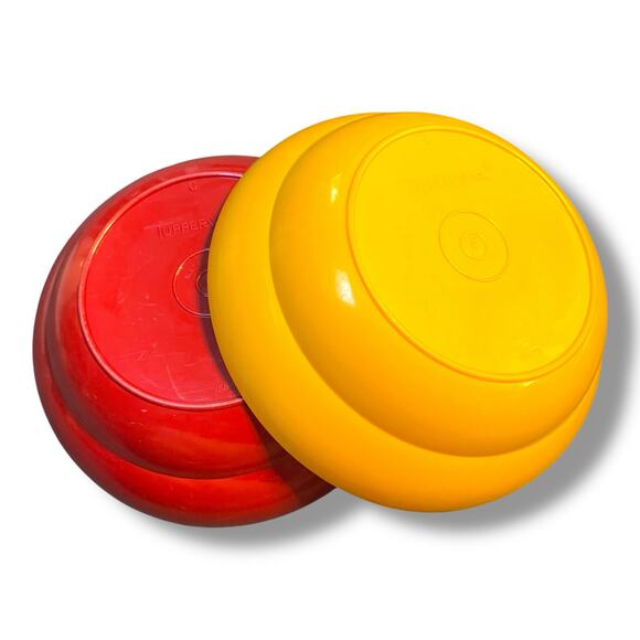 Vintage Tupperware Harvest Tumblers 18oz Bowls Cereal Salad Set of 4 1348 155 - Picture 10 of 15